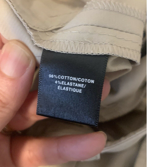 LaFayette 148 New York beige flat front straight legs pants size 6 - Picture 4 of 7